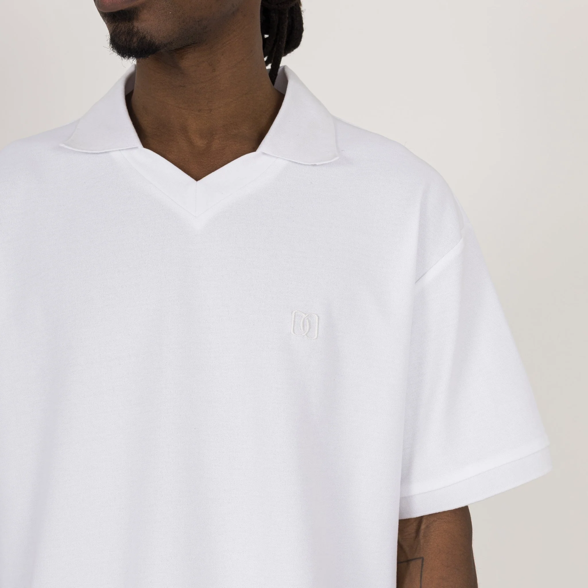 Cropped Polo - White - Image 8