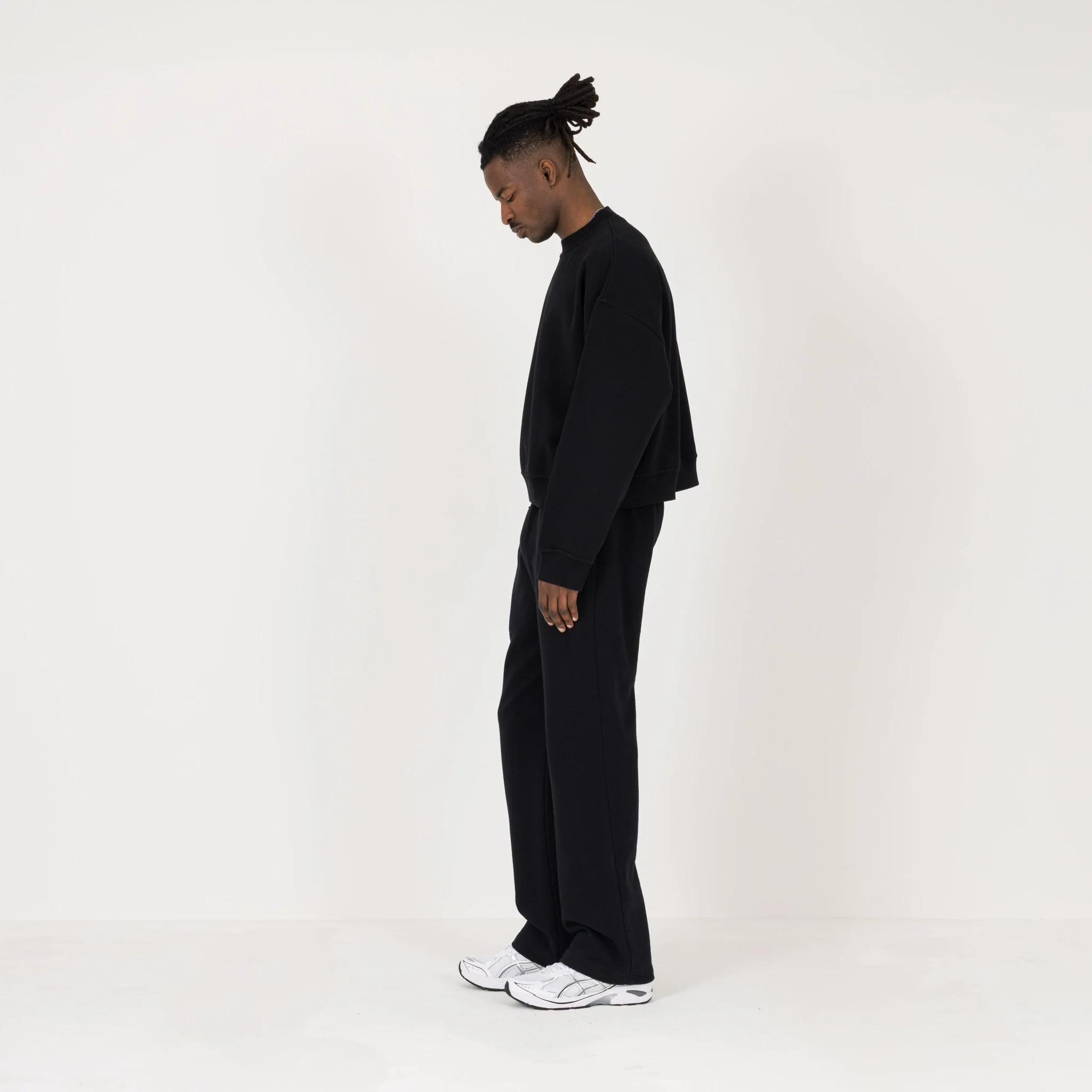 Cropped Sweatshirt - Black - Image 6