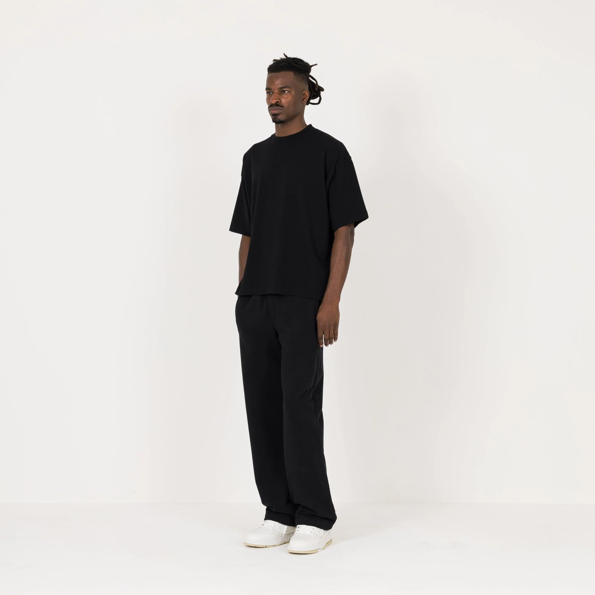 Cropped T-Shirt - Black - Image 5