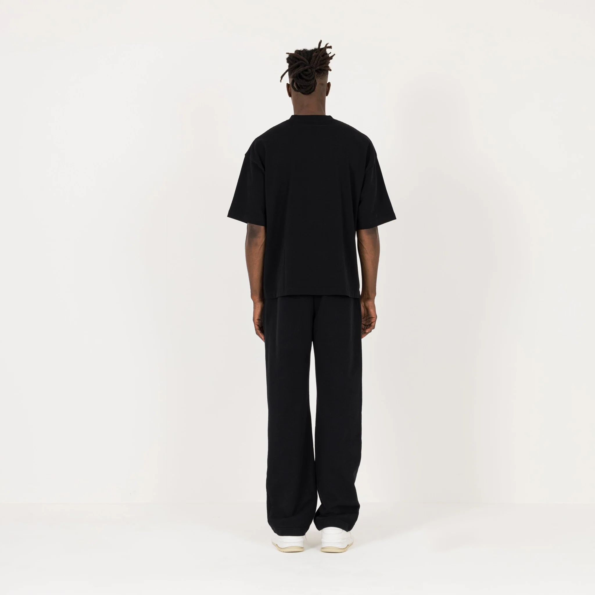 Cropped T-Shirt - Black - Image 7