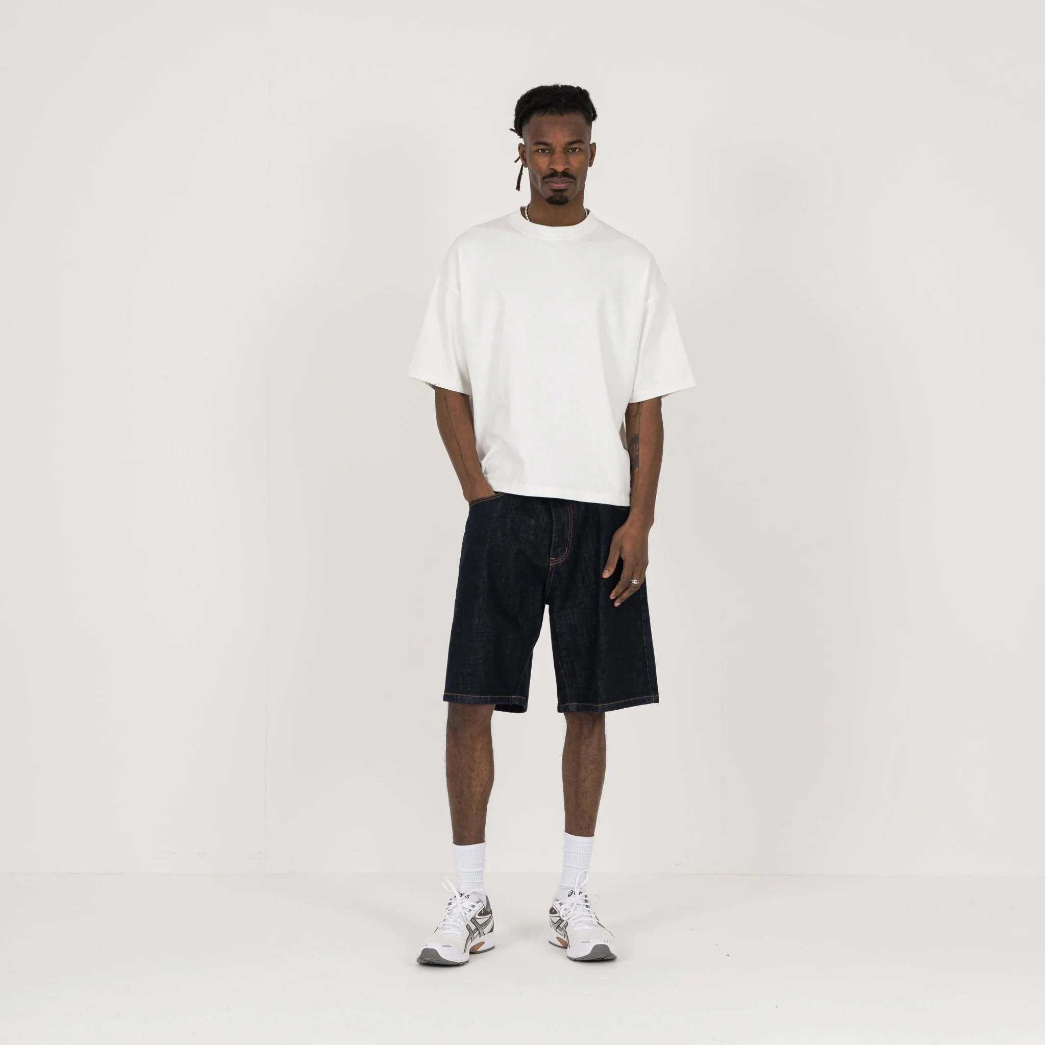 Cropped T-Shirt - Bone White - Image 4