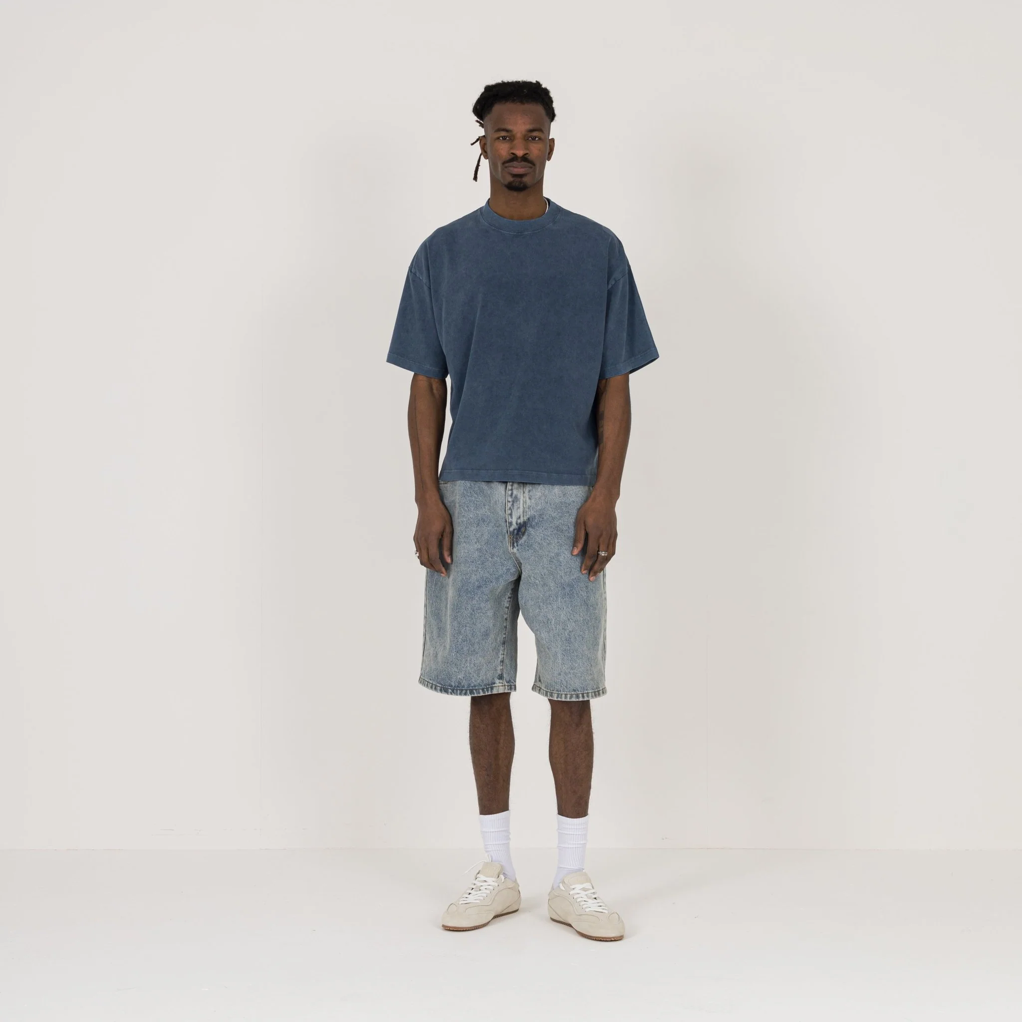 Cropped T-Shirt - Vintage Azure - Image 4