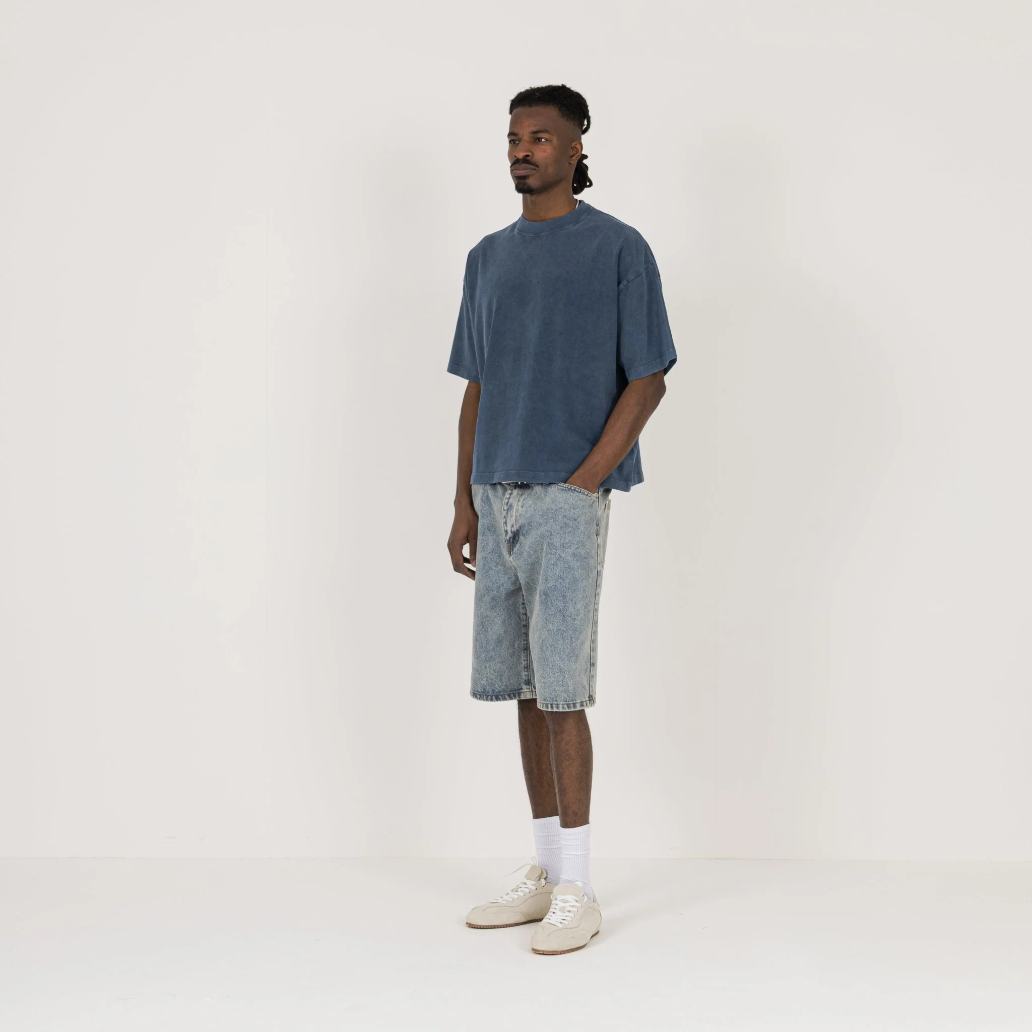 Cropped T-Shirt - Vintage Azure - Image 5