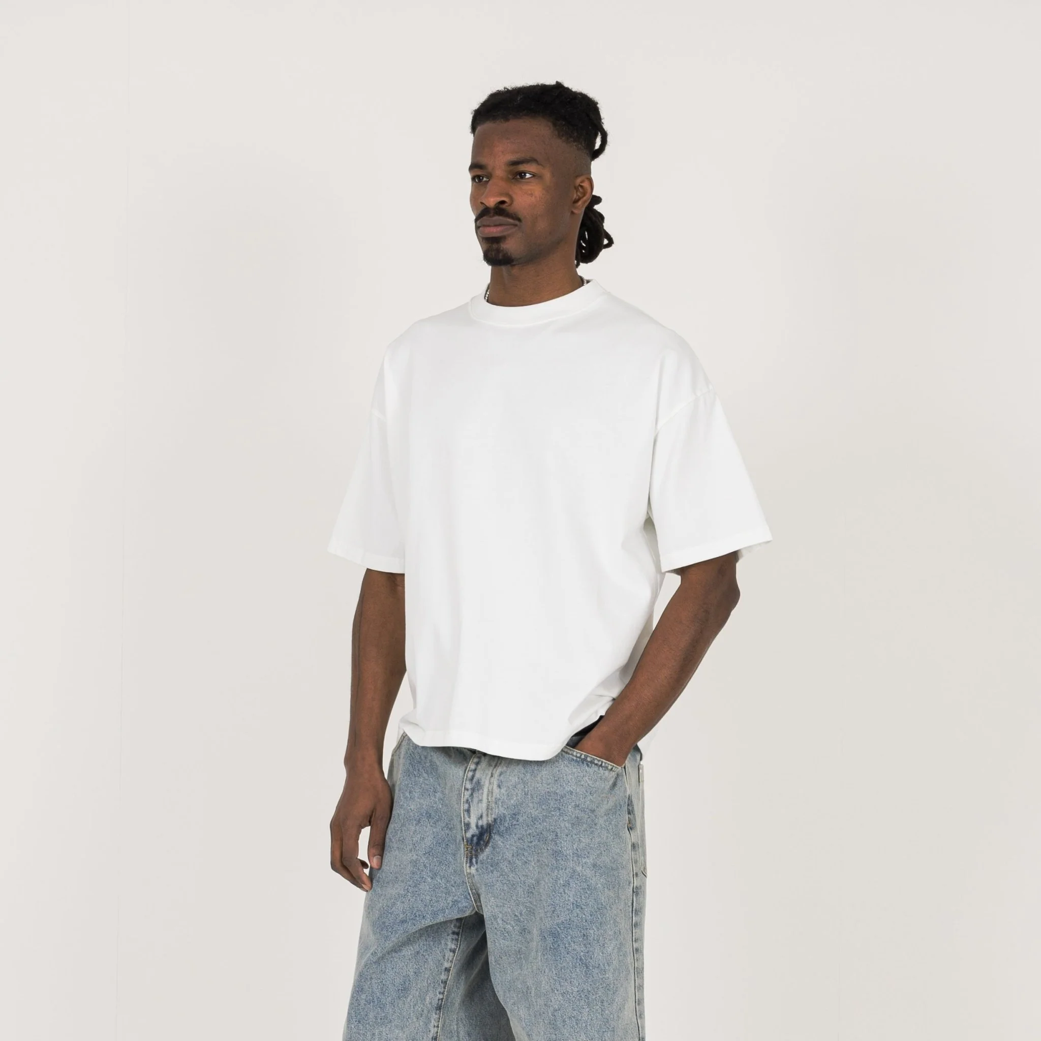 Cropped T-Shirt - White - Image 3