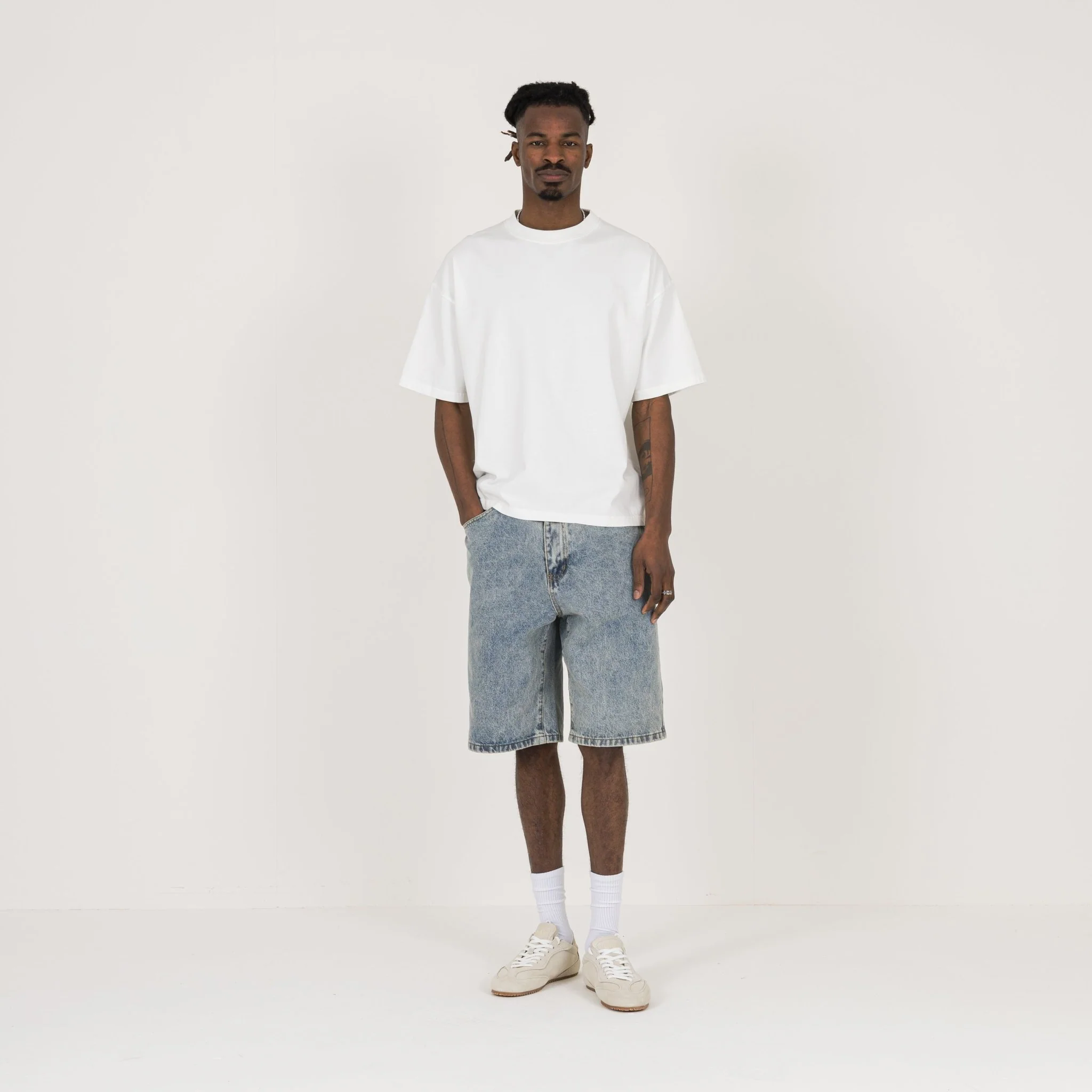 Cropped T-Shirt - White - Image 4