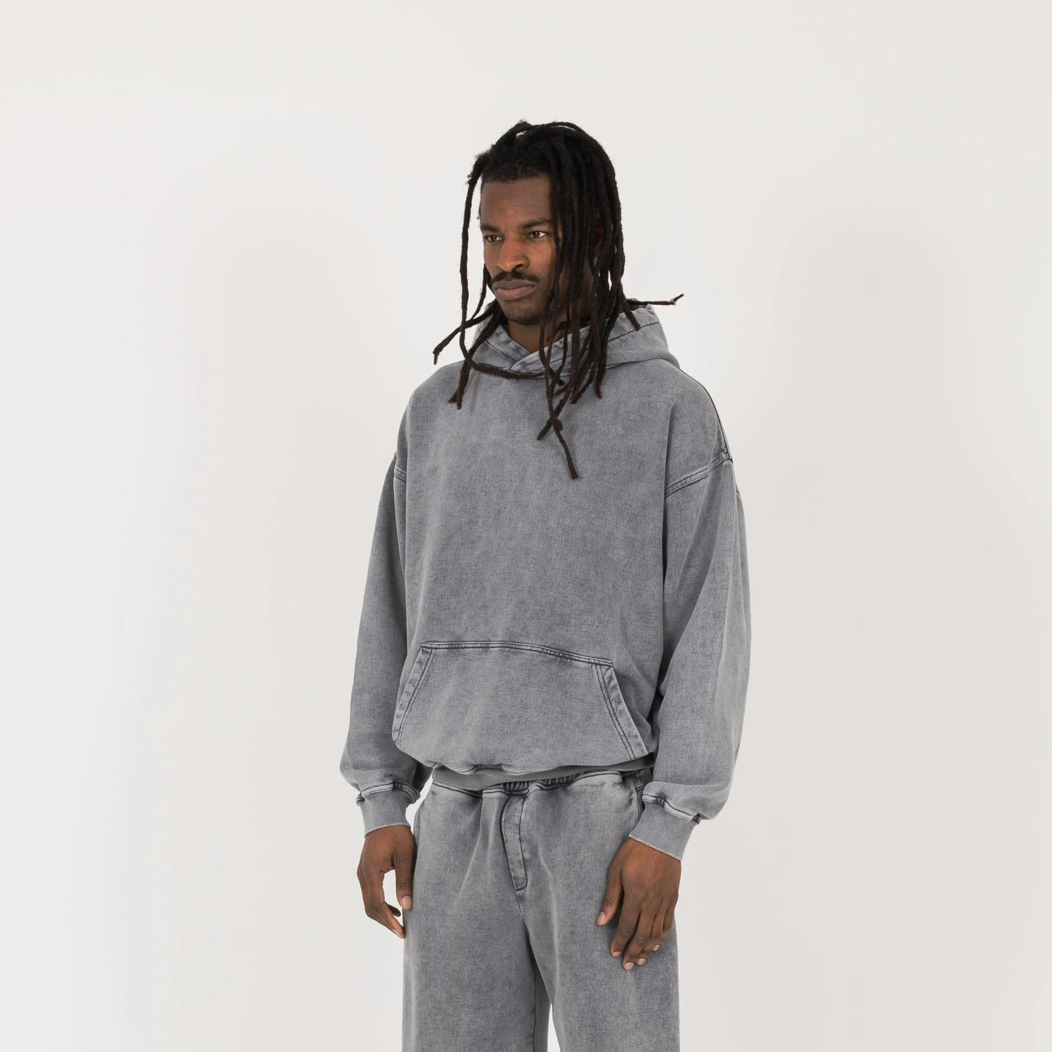 Hoodie - Vintage Grey - Image 3