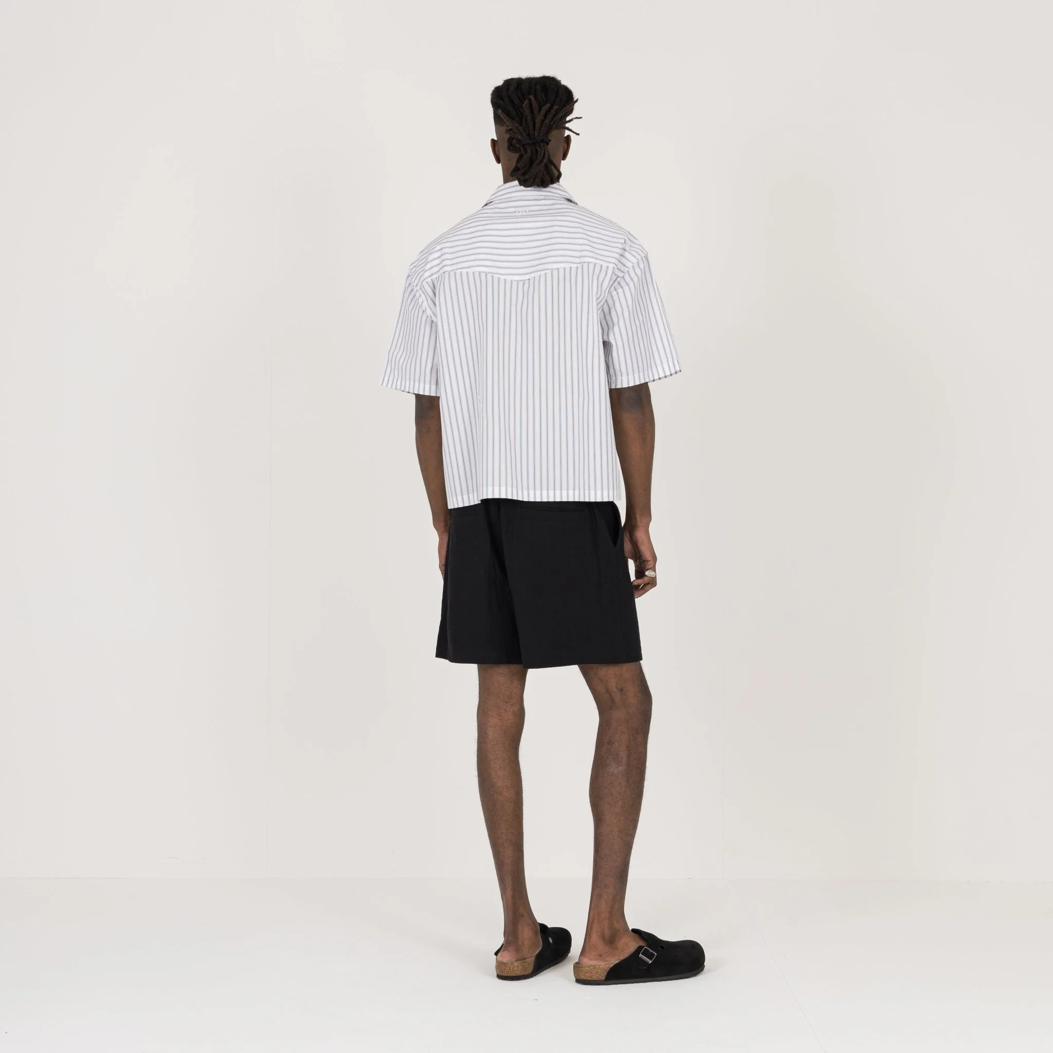 Linen Short - Black - Image 7