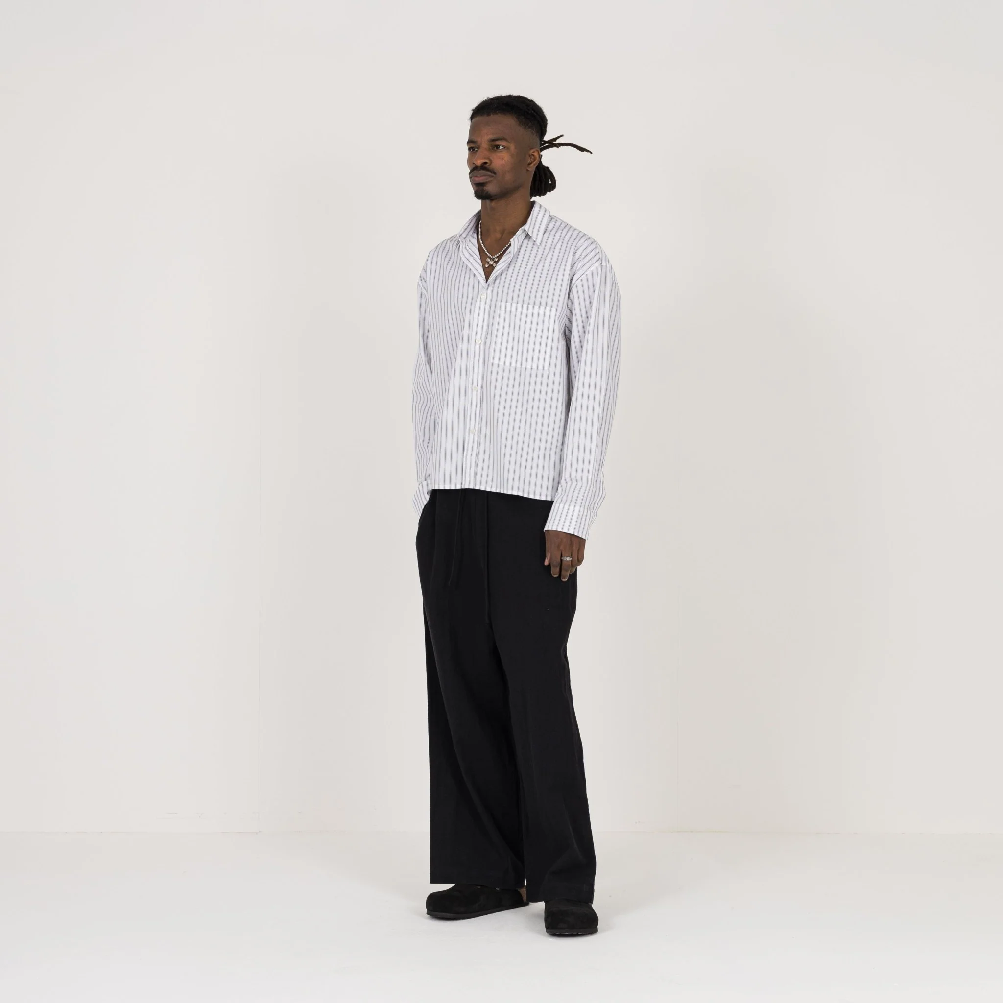 Linen Trouser - Black - Image 5