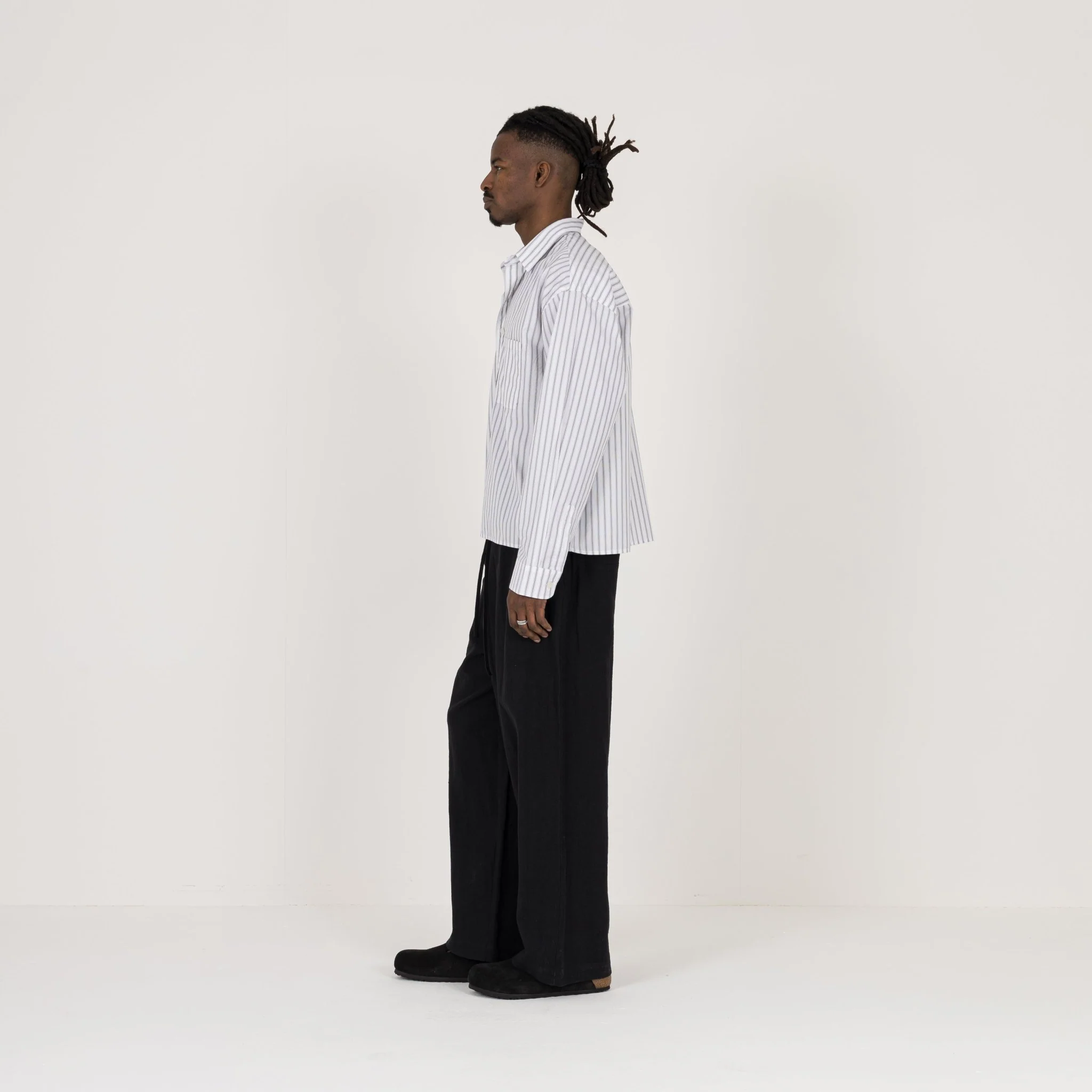 Linen Trouser - Black - Image 6