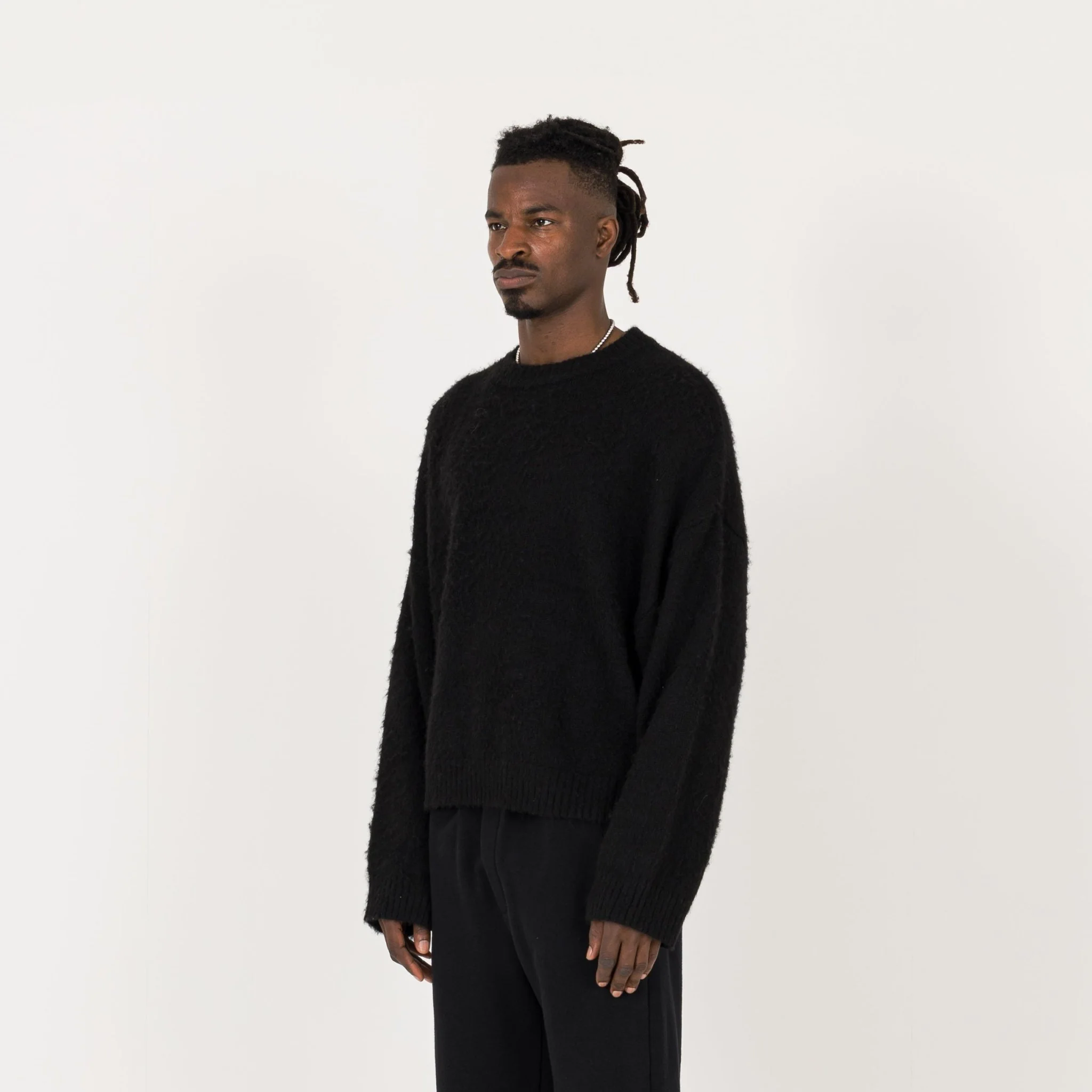 Mohair Sweatshirt - Black - Image 3