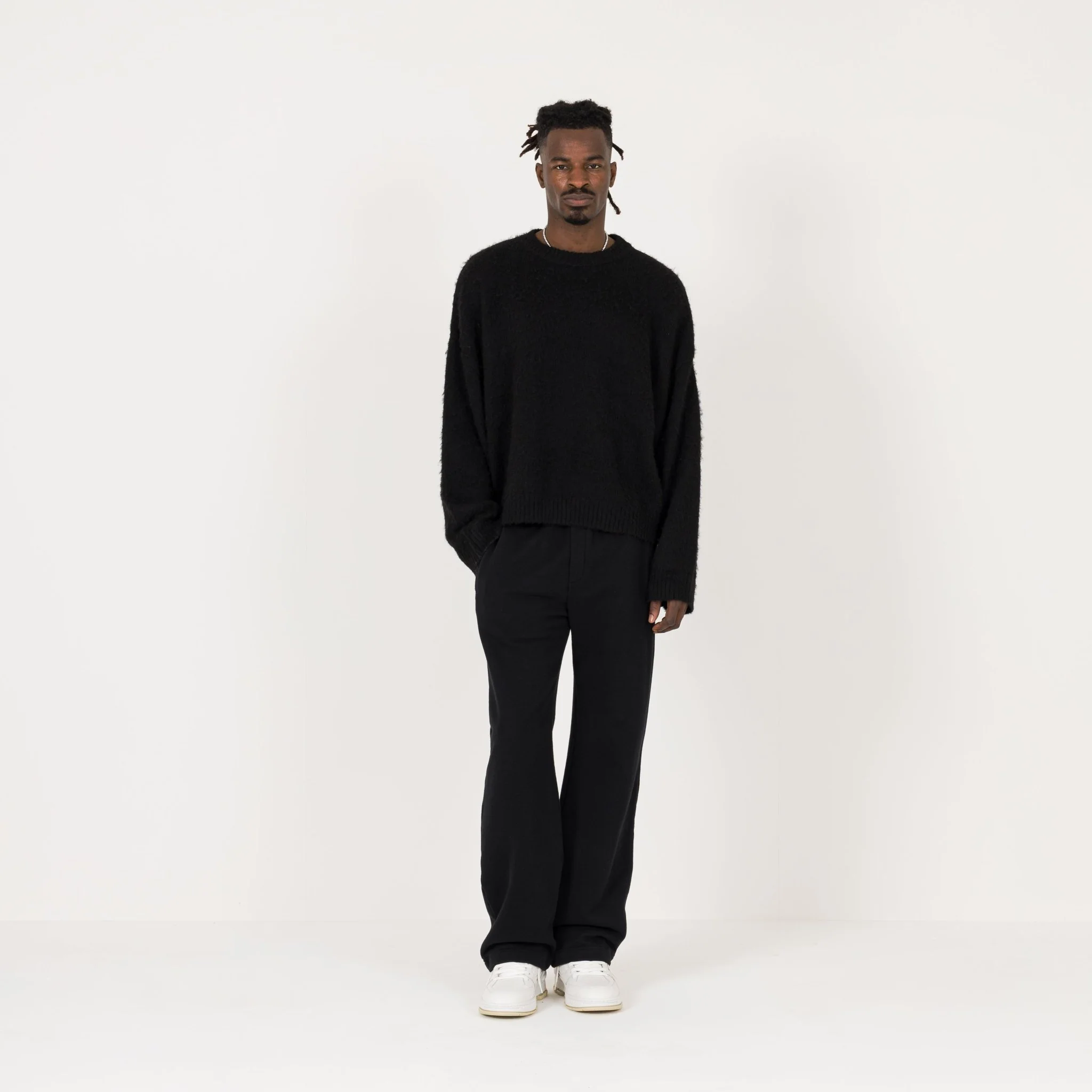 Mohair Sweatshirt - Black - Image 4