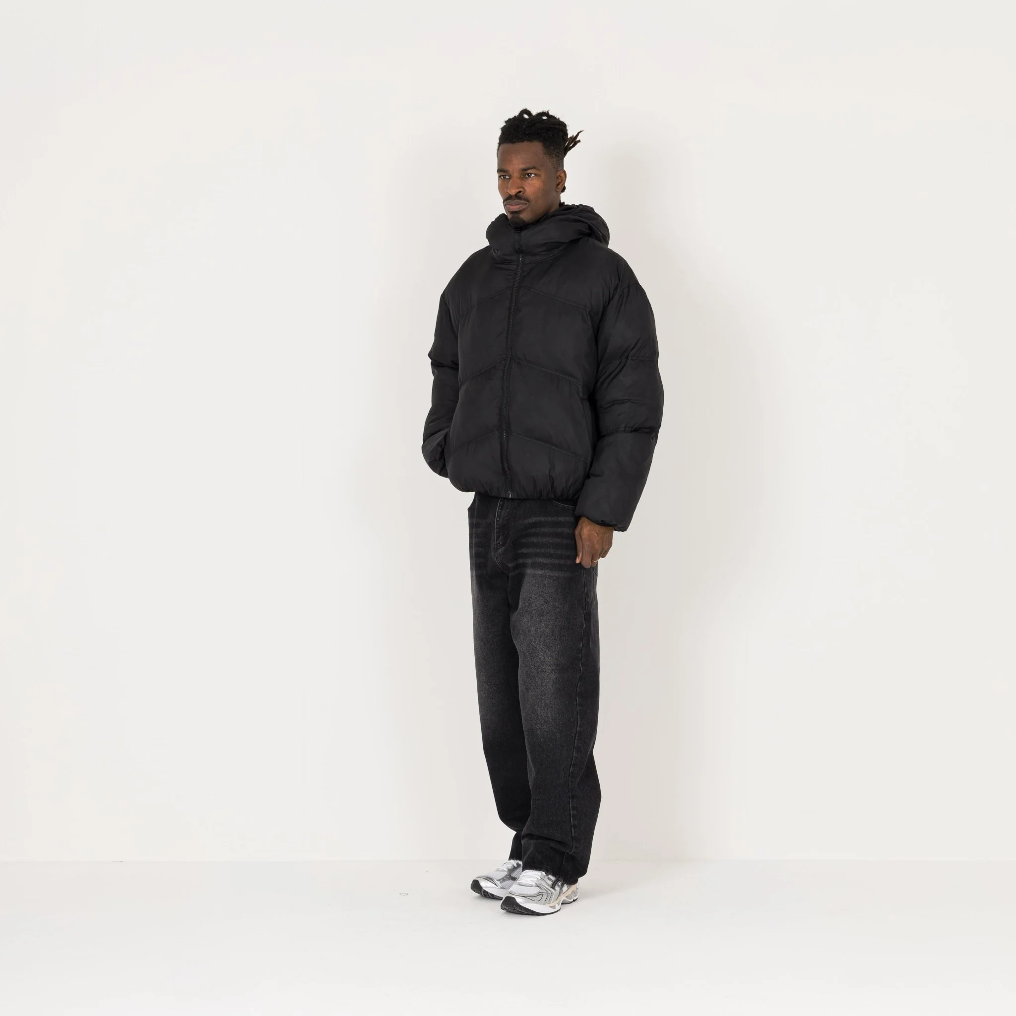 Puffer Jacket - Black - Image 5