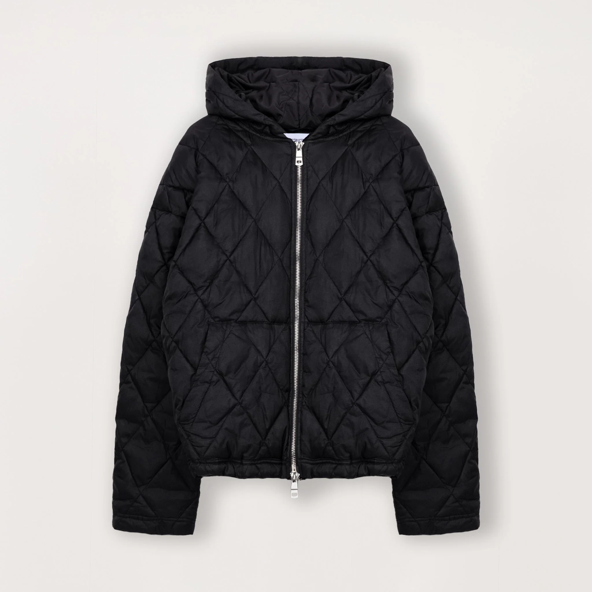 Quilted Zip Jacket - Black