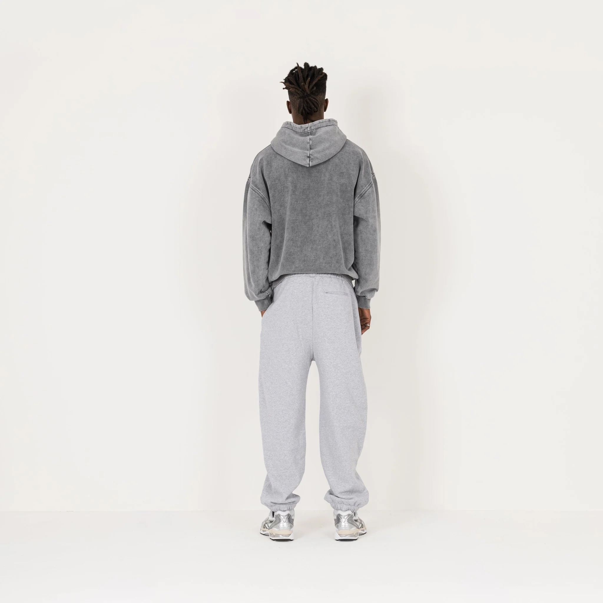 Relaxed Cuffed Sweatpant - Light Marl Grey - Image 7