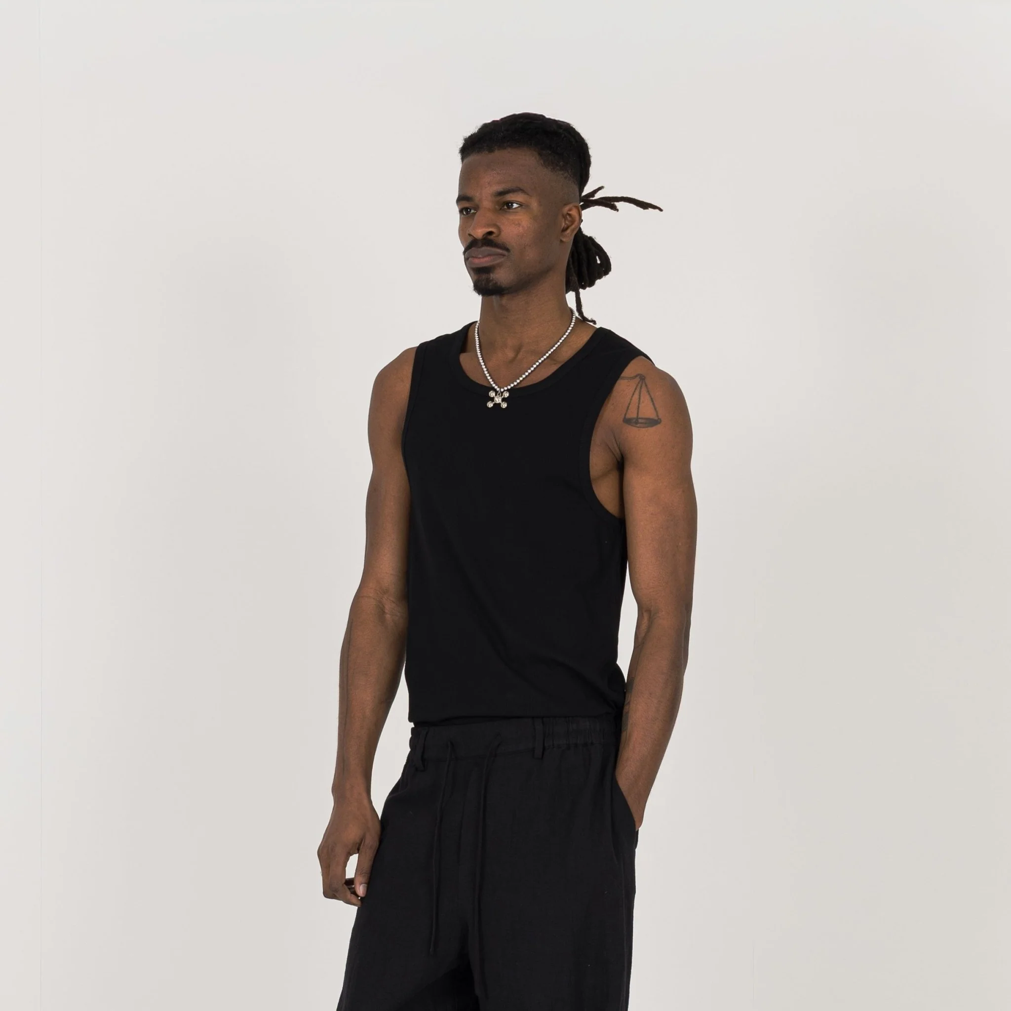 Rib Tank - Black - Image 3