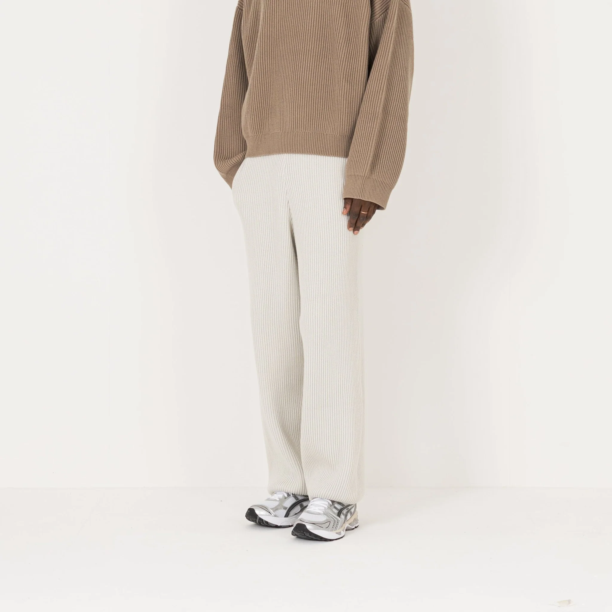 Ribbed Sweatpant - Oat - Image 3