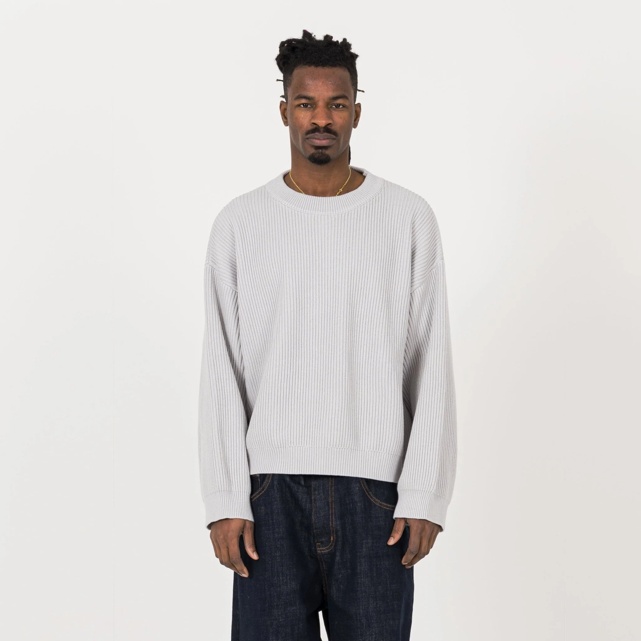 Ribbed Sweatshirt - Nimbus Grey - Image 2