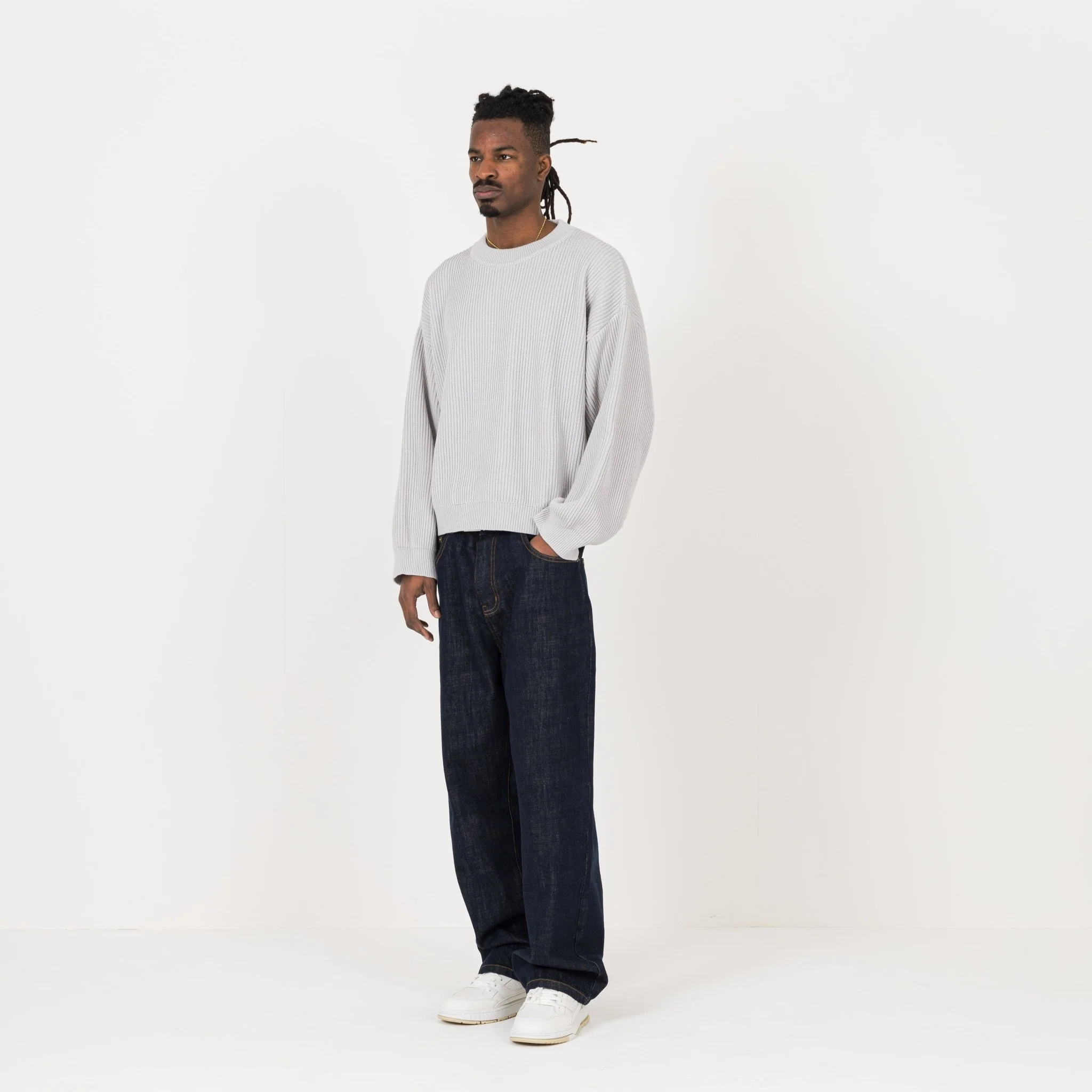 Ribbed Sweatshirt - Nimbus Grey - Image 5