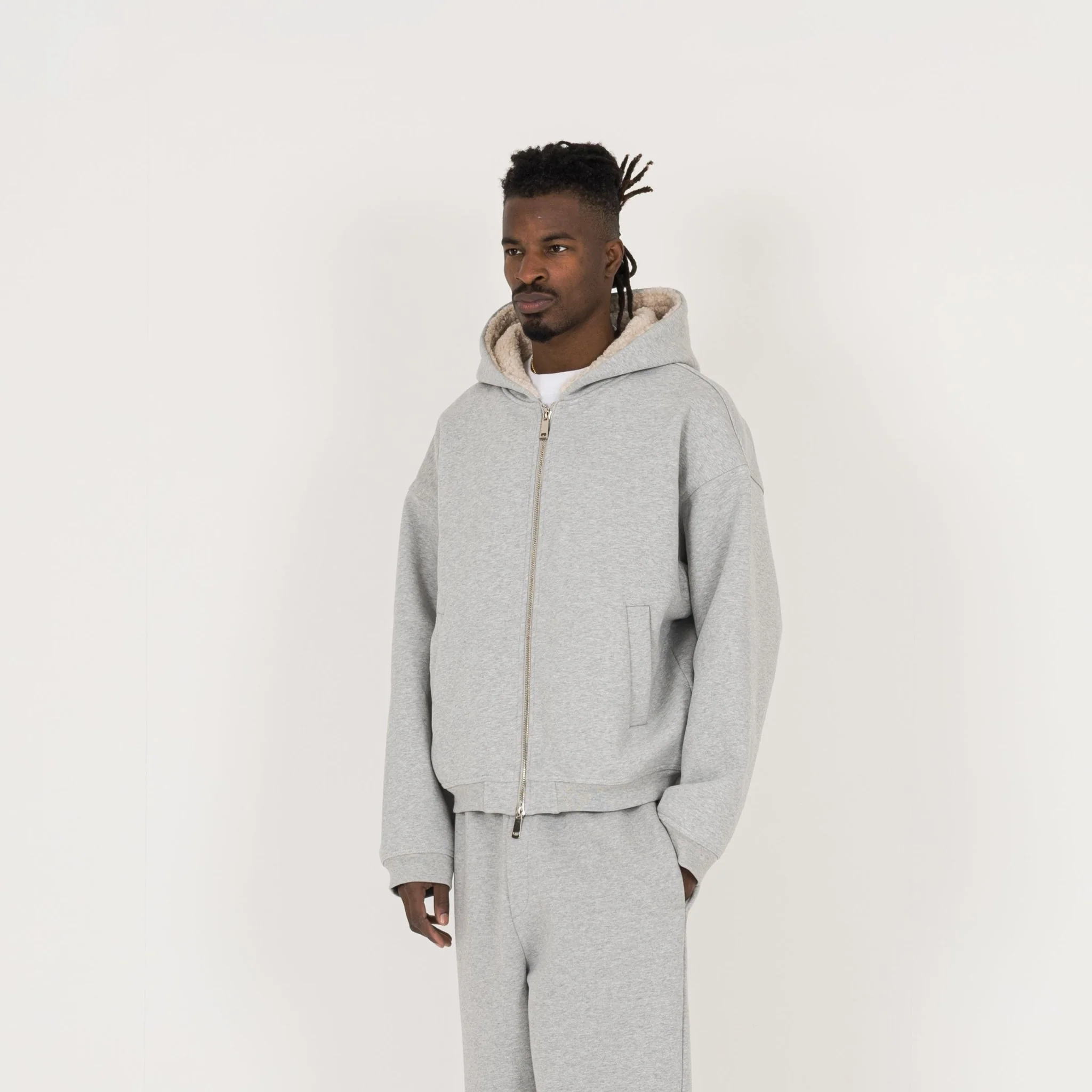 Sculpt Fleece Jacket - Slate Marl - Image 3