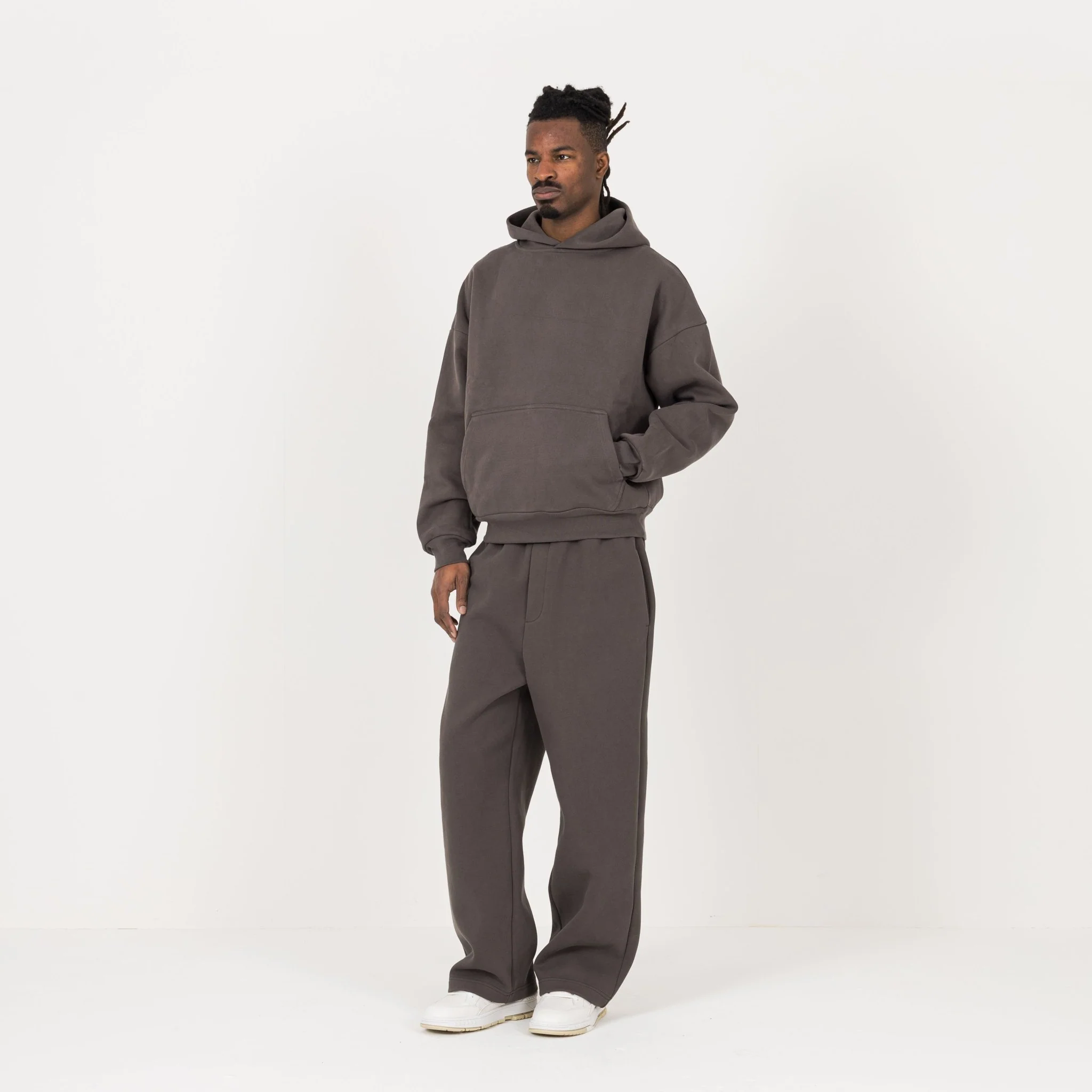 Sculpt Hoodie - Moor Brown - Image 5