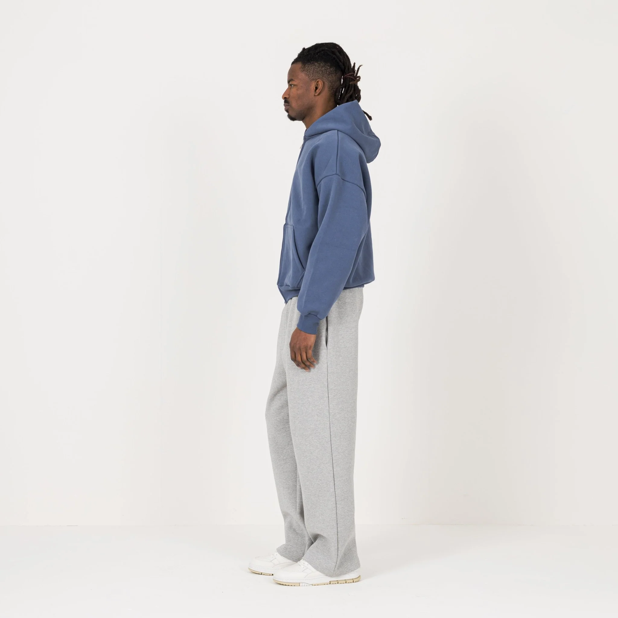 Sculpt Zip Hoodie - Haze Blue - Image 6