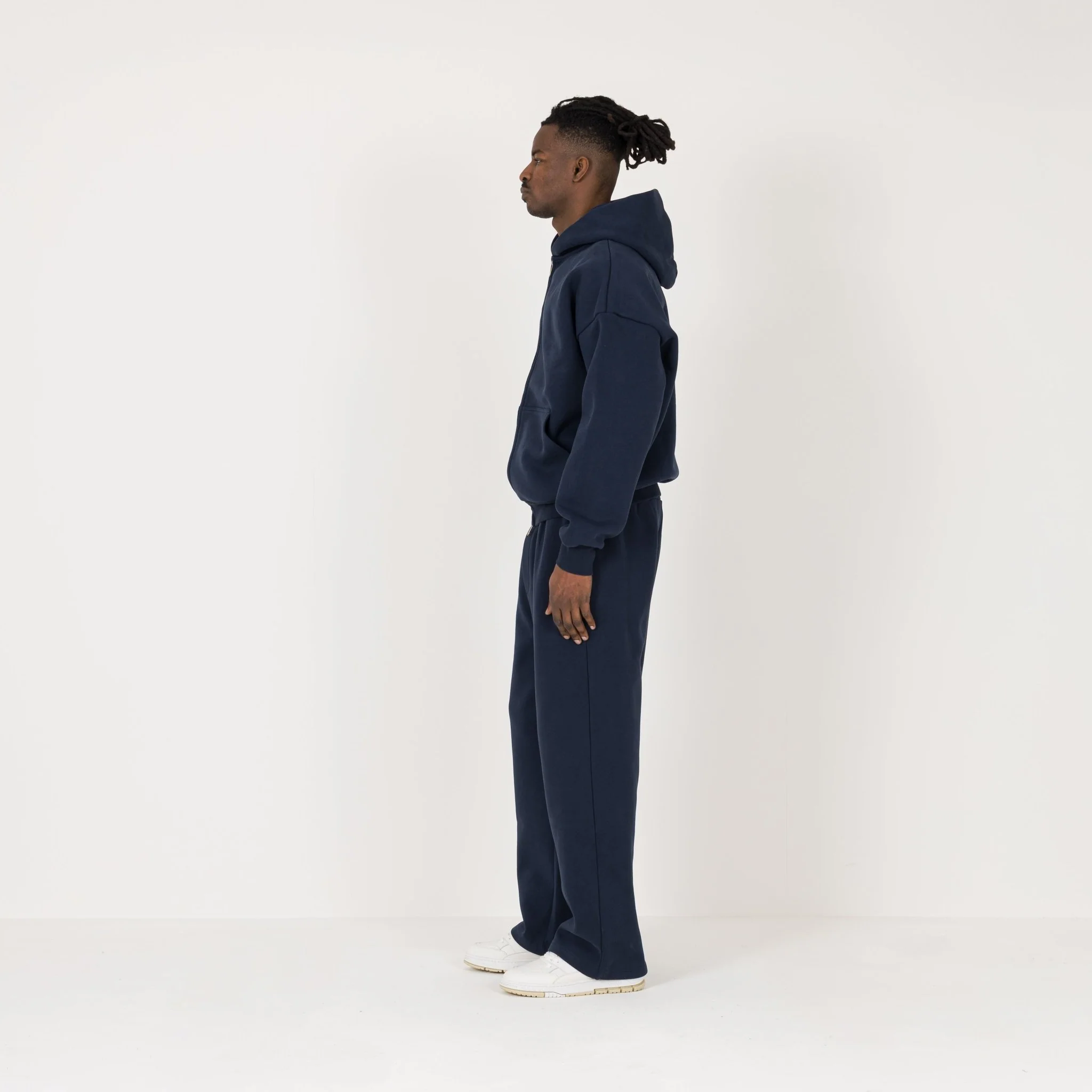 Sculpt Zip Hoodie - Midnight Blue - Image 6