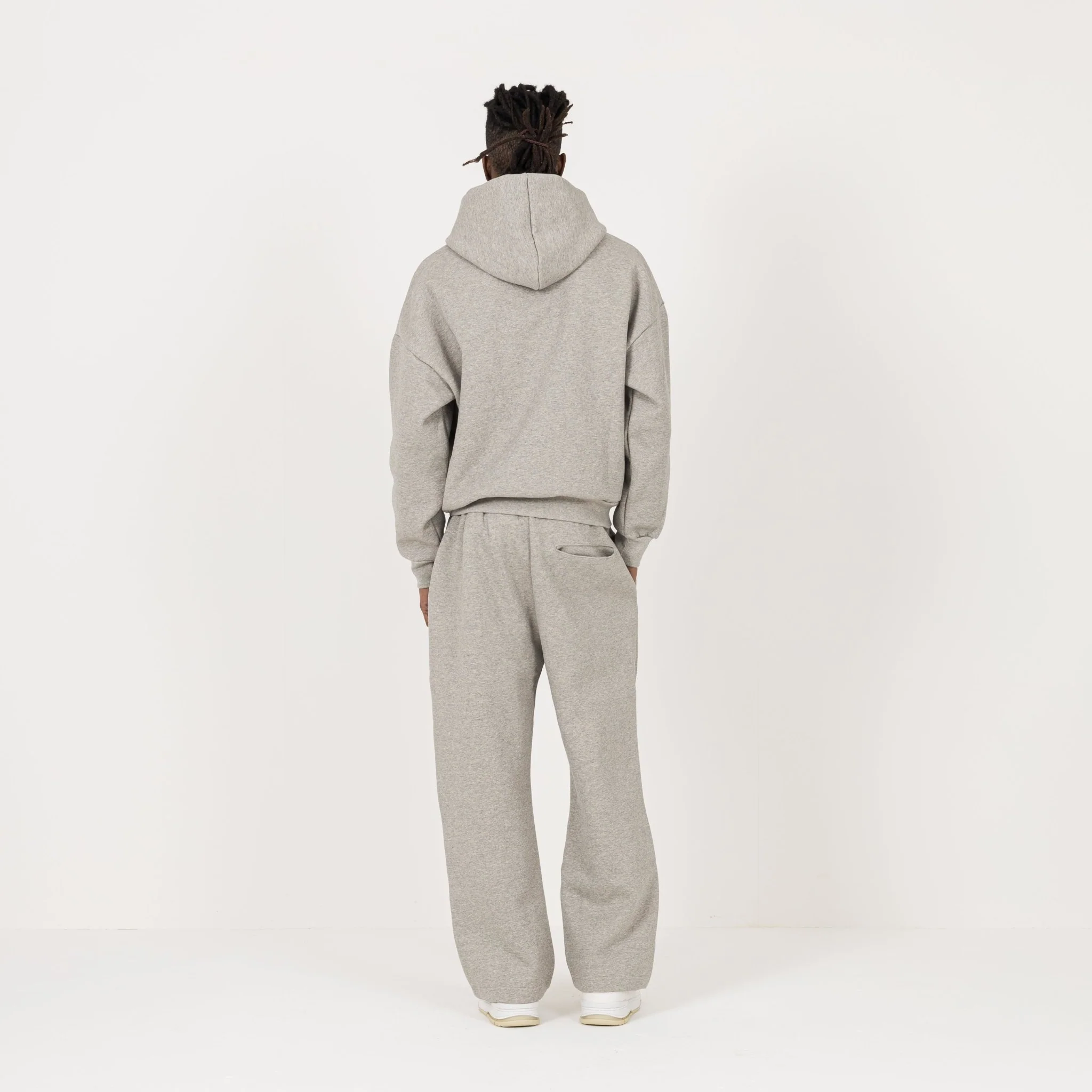 Sculpt Zip Hoodie - Stone Marl - Image 7