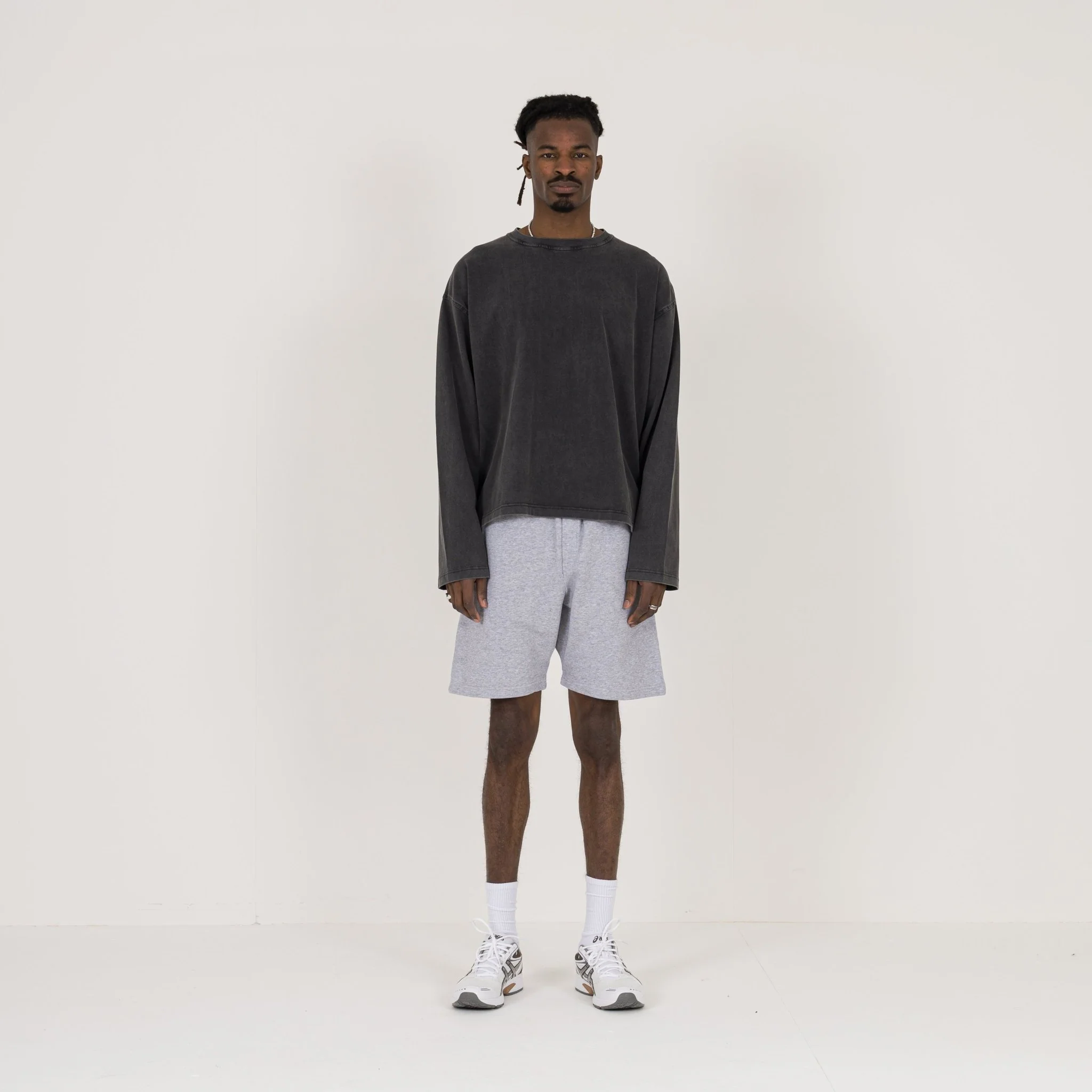 Short - Light Marl Grey - Image 4
