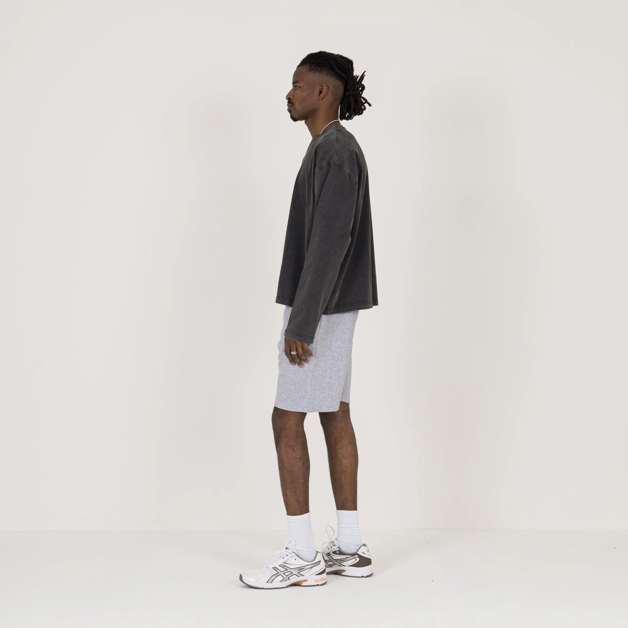 Short - Light Marl Grey - Image 6