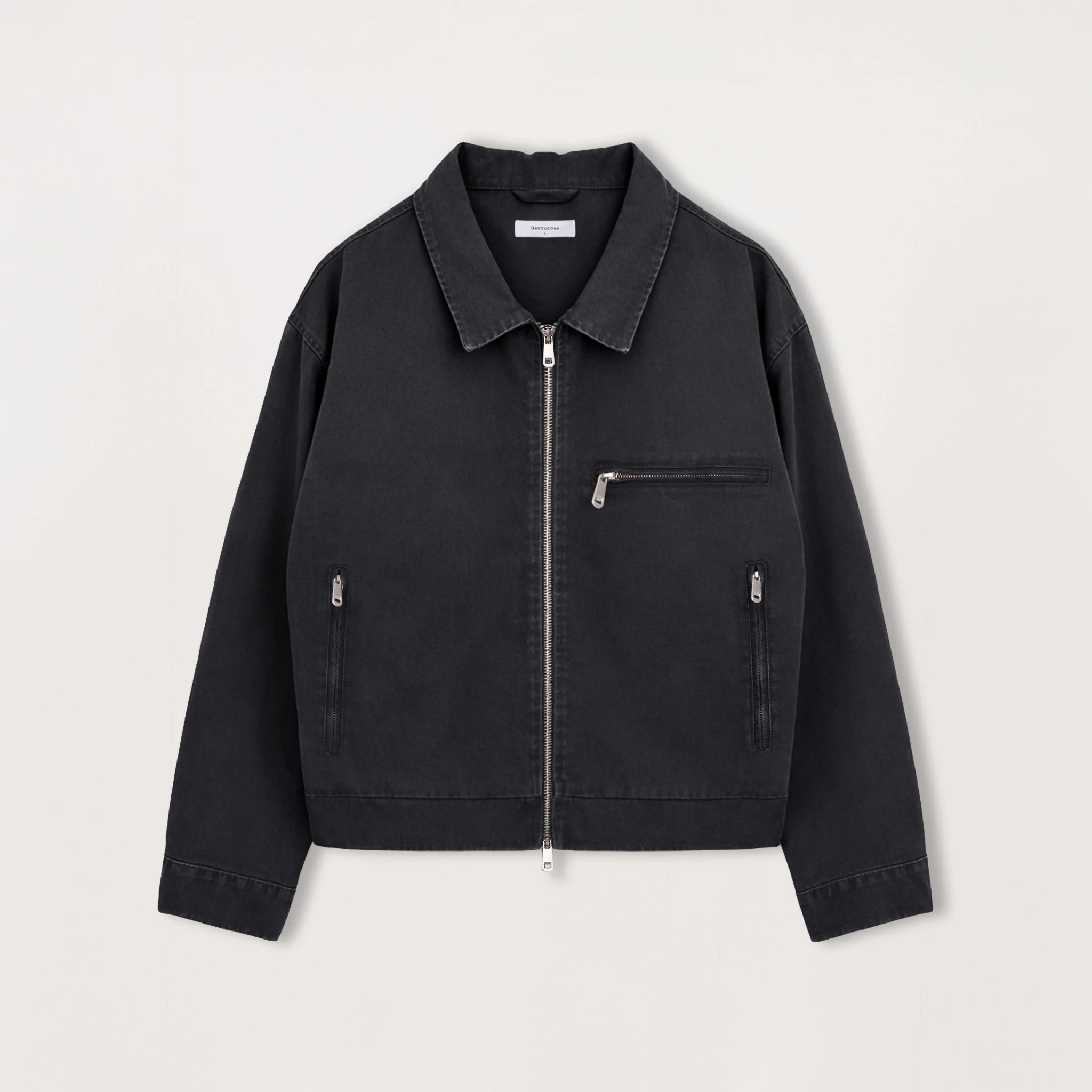 Utility Trucker Jacket - Vintage Black