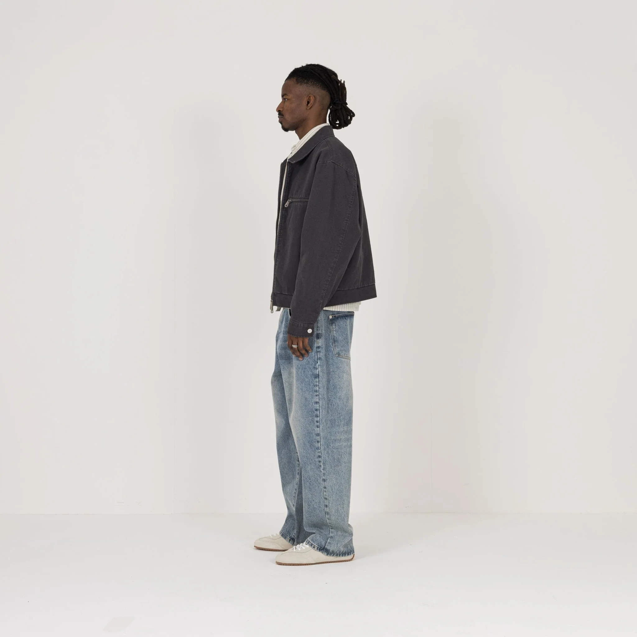 Utility Trucker Jacket - Vintage Grey - Image 6
