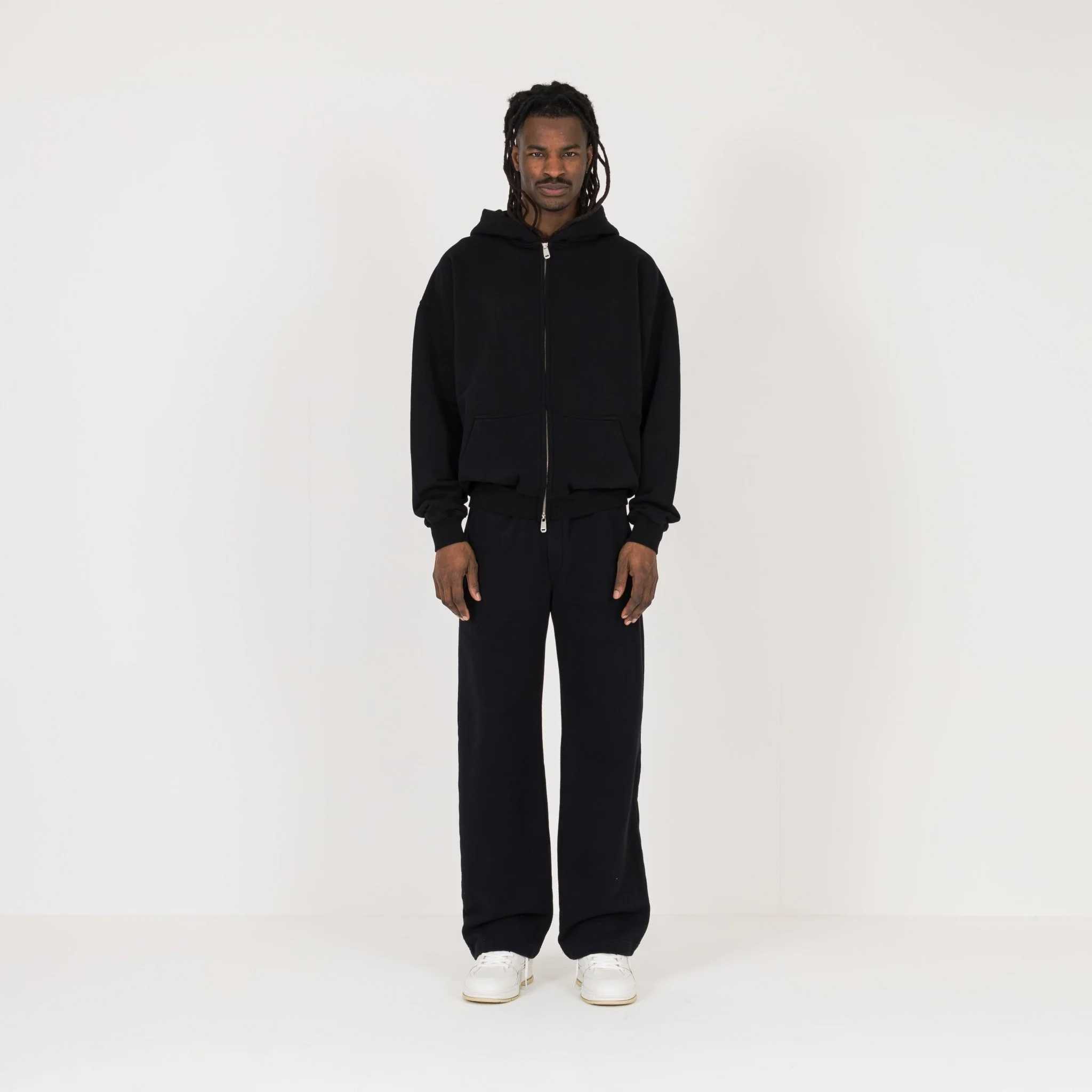 Zip Hoodie - Black - Image 4