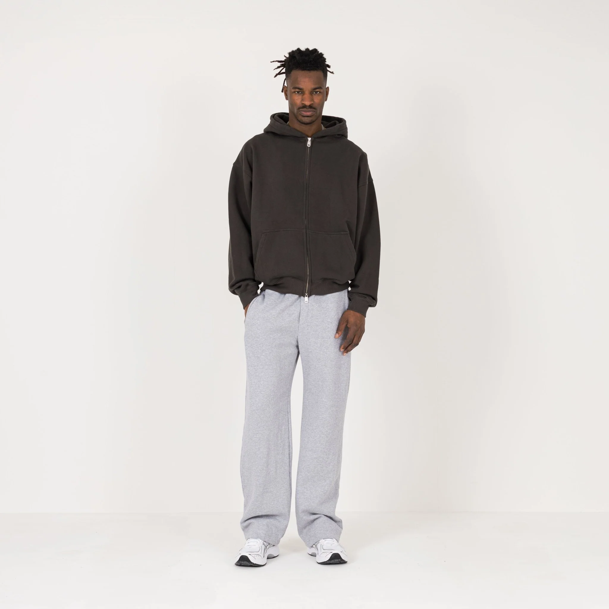 Zip Hoodie - Dark Mocha - Image 4