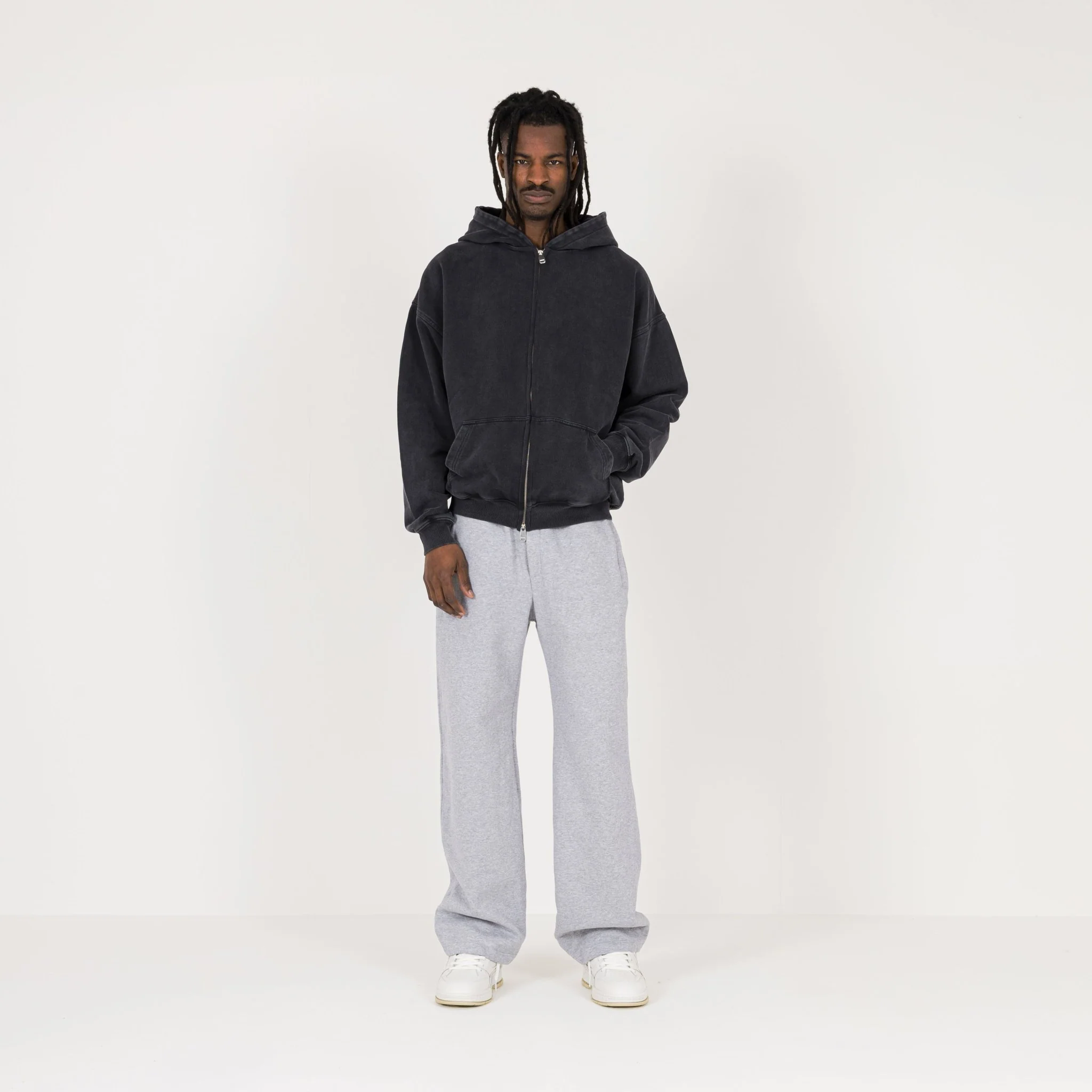 Zip Hoodie - Vintage Black - Image 4