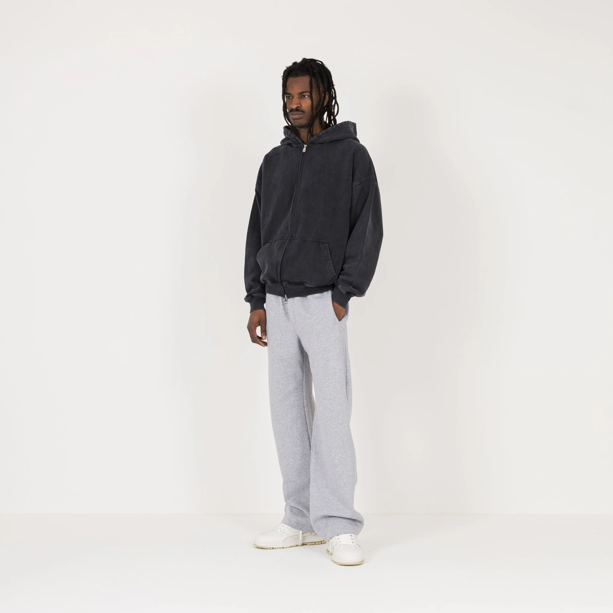 Zip Hoodie - Vintage Black - Image 5